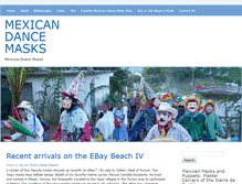 Tablet Screenshot of mexicandancemasks.com